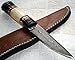 Poshland BC-30- Custom Handmade Damascus Steel Knife- Stunning, Unique Design