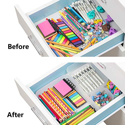 JARLINK 16 Pack Refrigerator Organizer Bins, Desk Drawer Organizer