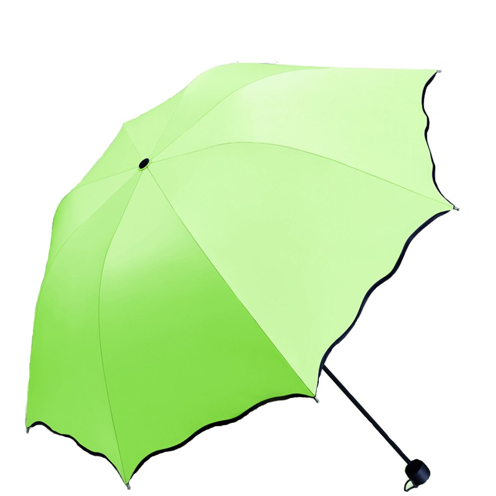 Maibar Sun Umbrella for Women UPF 50 UV Umbrella spf 50 Compact Lightweight Mini Umbrellas Flower (Z-Apple Green)