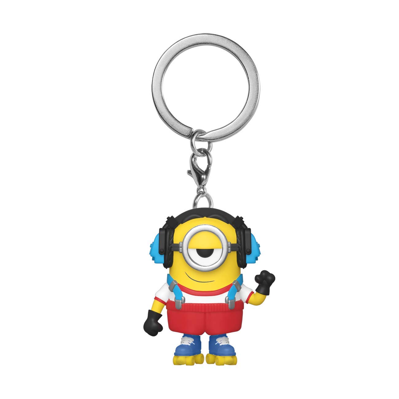 Funko Pop! Keychain: Minions 2- Roller Skating Stuart - Despicable Me: Minions Novelty Keyring - Collectable Mini Figure - Stocking Filler - Gift Idea - Official Merchandise - Movies Fans
