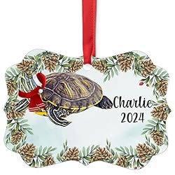 Pond Slider Turtle Christmas Ornament 2024