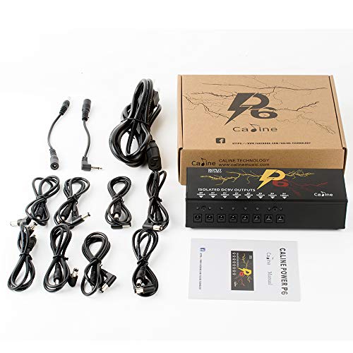 Caline Electric Guitar Pedal Power Supply Station 8 Isolated DC 9V 100mA Outputs with Short-circuit Protection P6 Guitarist Gifts - Thumbnail 5