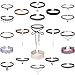 Tpocean 21Pcs Vintage Lace Tattoo Choker Set Gothic Velvet Necklaces Black Sexy Choker