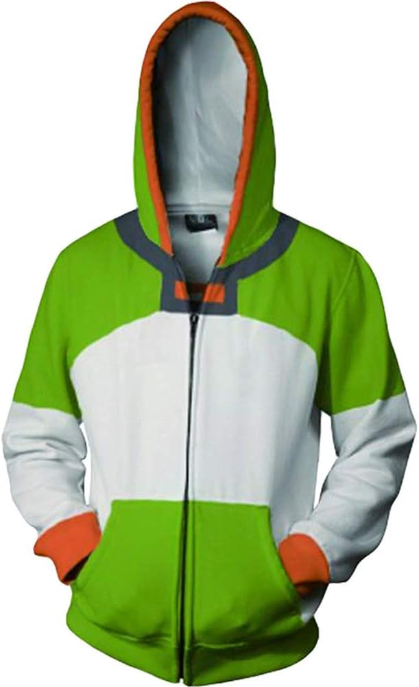 BeautifulTimes Adult Halloween Costume Hoodie 3D Printed Keith Zipper Jacket Sweatshirt