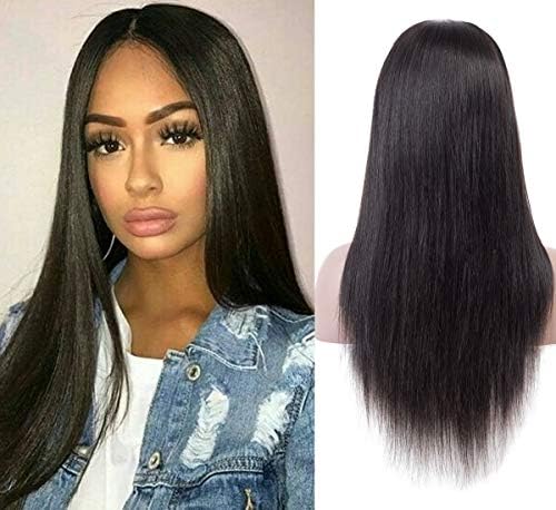 Brazilian Wigs Human Hair Straight 10A Lace Front Wig Human Hair Wigs for Black Women Glueless Front Lace Wig Human Hair Pre-Plucked Natural Color 14inch