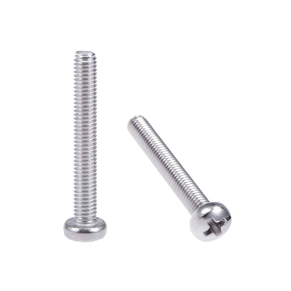 sourcing map M3x22mm Machine Screws Pan Phillips Cross Head Screw 304 Stainless Steel Fasteners Bolts 30Pcs