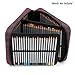 BTSKY Handy Deluxe Pencil Wrap Case Large for Colored Pencils- 120 Slot Watercolor Pencil Bags with Zipper (Red)