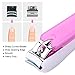 3 in 1 Nail Clipper Set with Nail Catcher, Stainless Steel Fingernail and Toenail Clippers with Durable Double Sided Nail File and Storage Bag