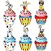 Circus Animal Cupcake Toppers and Wrappers for Carnival Circus Birthday Party Cupcake Supplies -24 Pack Cupcake Toppers and 24 Pack Wrappers