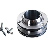 XTPTFABS 2" Steering Column Swivel Floor Mount,60 Degree Ball Swivel Type | Fit for GM,Ford &amp; Mopar with SBC/BBC 350 Engines with 2" Steering Columns,Billet Aluminum,3-Plate Even Clamping Structure