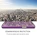 Slim Samsung Galaxy Note 9 Case, Translucent View Window Front Function Mirror Screen Flip Electroplate Plating Stand Scratchproof Full Body Protective Case for Samsung Note 9 (Purple)