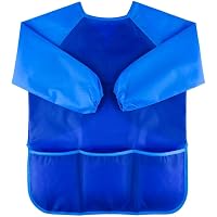 Grembiule Da Pittura Impermeabile Con Maniche Lunghe E Tasca Per Bambini 7-11 Anni - Camicetta Protettiva Per Pittura, Cucina E Artigianato
