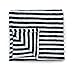 Baby Blanket (Black/White Stripes)