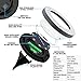 Solar Ground Lights, 8 LED Disk Lights Solar Powered, Outdoor In-Ground Lights, IP65 Waterproof for Landscape, Walkway, Lawn, Steps Decks, Pathway, Yard Driveway, Stairs, Warm White Lights(8 Pack)