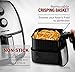 Gourmia GAF560 5 Quart Air Fryer - Oil Free Healthy Cooking - Adjustable Time and Temperature Dials - Removable Crisper Tray - Free Recipe Book Included