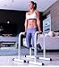 SWEATFLIX Dip Bar Station for Home Workout: BodyRock Challenger Exercise Bars for Dips & Calisthenics - Parallette Equipment to  Build Core Strength, Balance & Tricep, Arm & Shoulder Muscles - 2 Bars