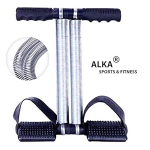 ALKA Double Steel Spring Tummy Trimmer for Women Black Color