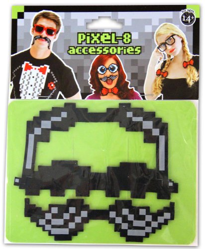 elope Women's Pixel-8 Moustache Set