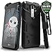 Zizo BOLT Series compatible with LG Stylo 2 Case Military Grade Drop Tested with Tempered Glass Screen Protector, Holster, Kickstand BLACK