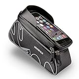 VANWALK In Frame Bike Bag with Waterproof Touch Screen Phone Case for iPhone X 8 7 6s 6 plus 5s 5/Samsung Galaxy s7 s6 note 7 Cellphone Below 6.0 Inch
