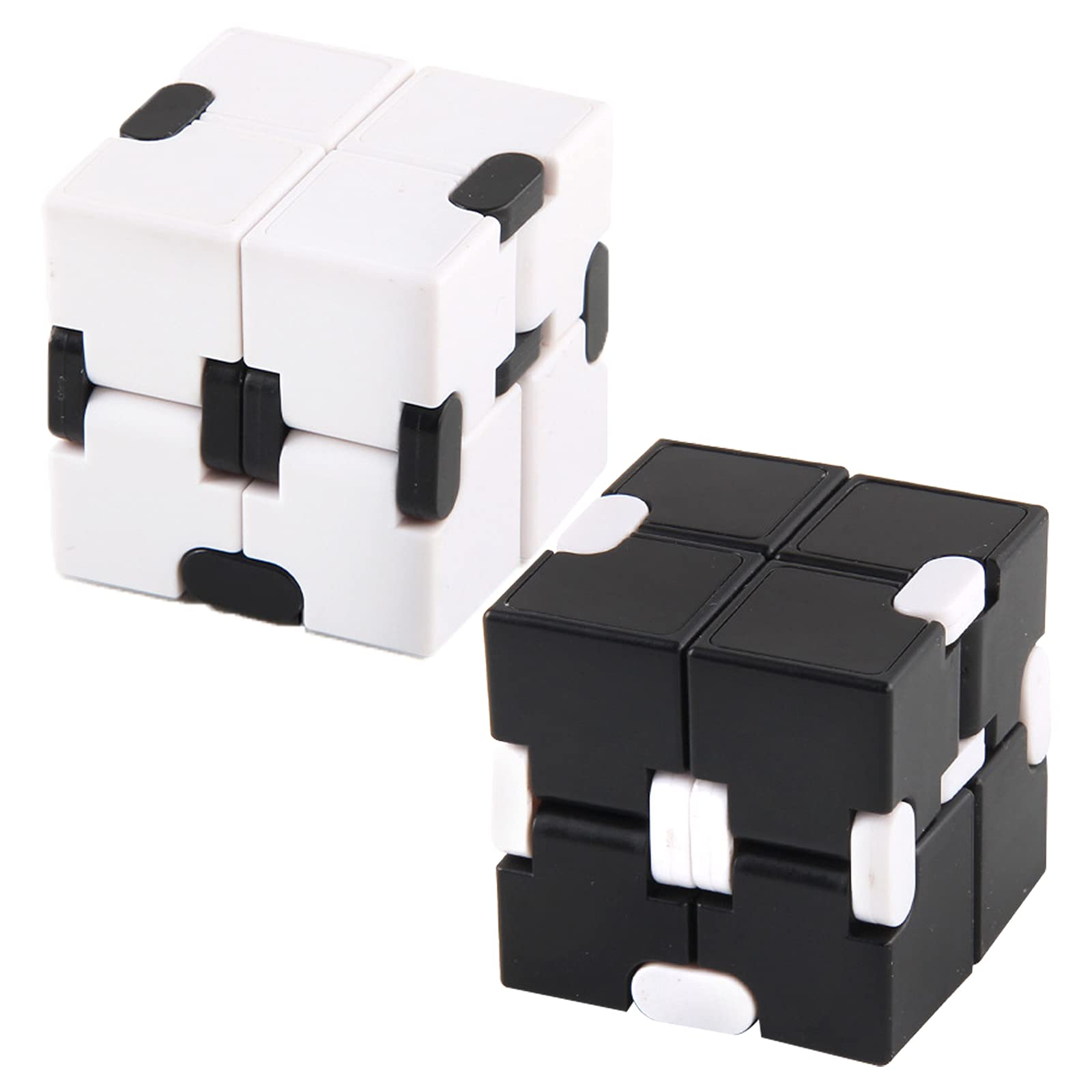2 Pack Infinity Cube YUTOU Fidget Cube Toy Infinity Cube Fidget Toys 3D Fidgeting Game Fidget Toy Wrist Twister Toys Stress Relief Toys for Adults and Kids, forfor Anxiety Relief and Killing Time