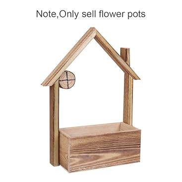 Bloomma de madera colgante de pared plantador planta de aire maceta