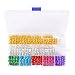 Messen 200 Pieces Dreadlocks Hair Braiding Cuffs Dread Locks Beads Adjustable Aluminum Hair Cuffs Filigree Tube 8mm Braid Accessories Hair Decoration jewelry for braids Multicolor with Storage Box