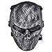 Outgeek Airsoft Mask, CS Protective Full Face Cover Scary Head Skull Mask Costume Party Outdoor