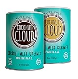 Coconut Cloud Non-Dairy Coffee Creamer, Original + Vanilla, powdered coconut milk, 2-Pack, 2 6oz canisters