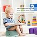 HEETA Potty Chair for Boys Girls Kids Toddler, Non Slip Potty Training Toilet with Lid and Removable Container, Easy Clean (Green)