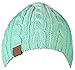 Funky Junque’s CC Girls Cable Knit Beanie – Warm Unisex Hat – Kids Winter Cap