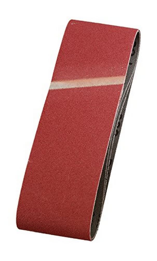 kwb Abrasive Belts 75X510 Mm Made Of High-Grade Aluminium Oxide With 150 Grit, Special Gluing and Flexible Cotton Fabric for Medium-Fine Sanding Of Wood and Metal