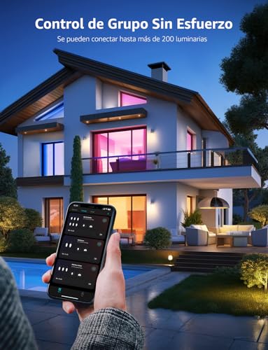 Lepro BC1 AI E14 LED Bulb, Alexa Smart Bulb, 4.9W RGB Dimmable Wi-Fi Bulbs Voice Control & Music Sync, Customized AI Lighting Designer Works with Google Home, 4Pcs