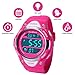 HIwatch Kids Sport Watch Water-resistant Swimming LED Digital Watch with Alarm Back Light Stopwatch for Boys Girls 7+ Years Old Pink, for Kids Children