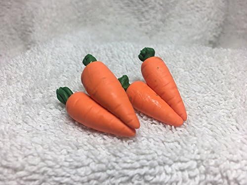 Carrot Stud Earrings Vegetable Easter Mini food Polymer Clay eat Bunny Easter