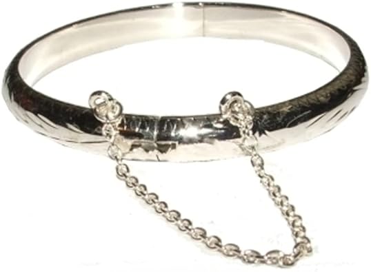 baby silver christening bangle