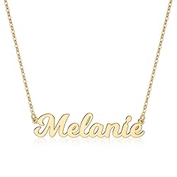Ursteel Melanie Necklace, Custom Name Necklace