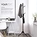 Vlush Standing Coat Rack,Wooden Coat Hat Tree Coat Hanger Holder Coat Hook Entryway Hall Tree with Solid Rubber Wood Base for Coat,Hat,Clothes,Scarves,Handbags,Umbrella-(8 Hooks,Brown)