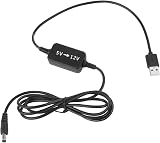 baolongking USB to 12V Step Up Converter Cable DC 5V to 5.5x2.1mm 12V Adapter view 2