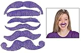 Purple Mustache Assortment One Dozen/Novelties/Toys/Party Supplies/