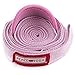Peace Yoga® Durable 7ft Cotton Yoga Stretching Exercise Strap Band with Multiple Grip Loops - Pink