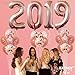 Rose Gold 2021 Balloons for Grad Party Decorations - Large, 40 Inch | Rose Gold Confetti Balloons, Star Mylar Balloons | Graduation Decorations 2021 Rose Gold | 2021 Graduation Balloons Party Supplies
