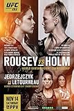 Pyramid America UFC 193 Ronda Rousey vs Holly Holm Sports Poster 12x18 inch