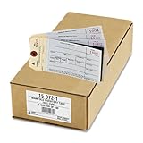 Avery Manifold Inventory Tags, Unstrung, Manila, Numbered 1001-1500, 6.25 x 3.125 Inches, Box of 500 (15372)