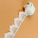 Yontree Floral Venise Lace Applique Bridal Wedding Applique White 2 yards
