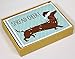 Dachshund Spread Cheer Holiday Embellished Notecards
