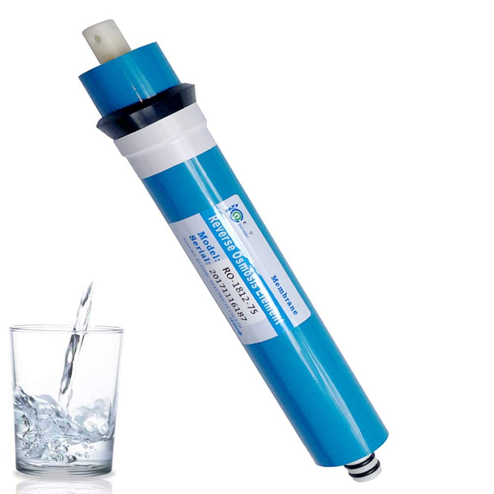 HUINING 50GPD 75GPD 100GPD 150GPD New Reverse Osmosis Element Water Filter Membrane 1812/2012 Replacement Water Filter (75GPD)
