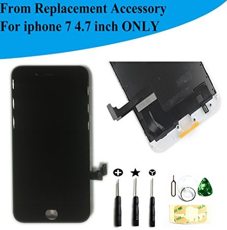 From Replacement Accessory iPhone 7 4.7" LCD Display screen replacement Digitizer Assembly touchscreen BLACK