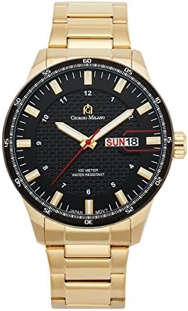 Giorgio Milano 'Atrani' Chronograph Watch for Men - Analog Luxury Men's Japanese Quartz Watch with Day and Date - Water Resistant Stainless Steel Watches for Men - 48 MM Case