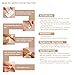 BeneU Bachelorette Metallic Temporary Tattoos Body Art Stickers Waterproof Removable Shiny Jewelry Flash Tatoos High Gloss Shimmer Designs in Gold, Silver, Black 12 Sheets